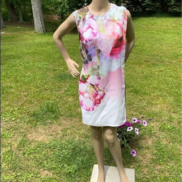 NWT $295 Ted Baker | Milisa | Pure Peonie Tunic Dress - Picture 2 of 15